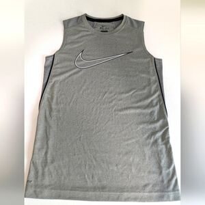 NIKE DRI FIT Actiwear TANK TOP WOMENS M GRAY Sleeveless